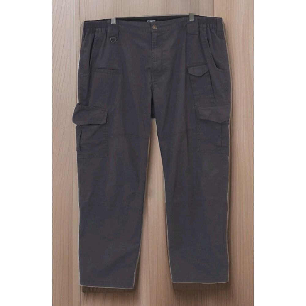 CQR Men's Military Tactical Pants 42x30 Dark Grey Cargo Workwear Hiking Ripstop